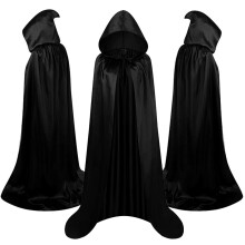 Vriks talon Unisex tyspitk hupullinen viitta joulupuku/1kpl (67"" musta)