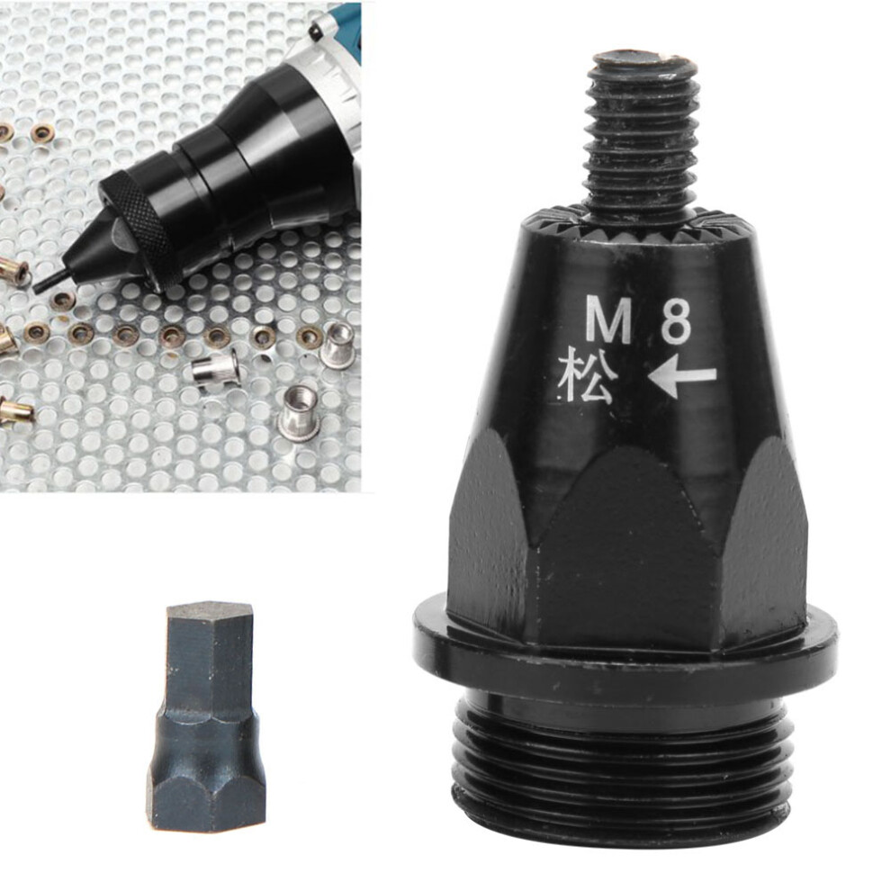 Hard Alloy Pneumatic Riveter Head For Rivet Nut Gun M5-M10 Black 3051362447962