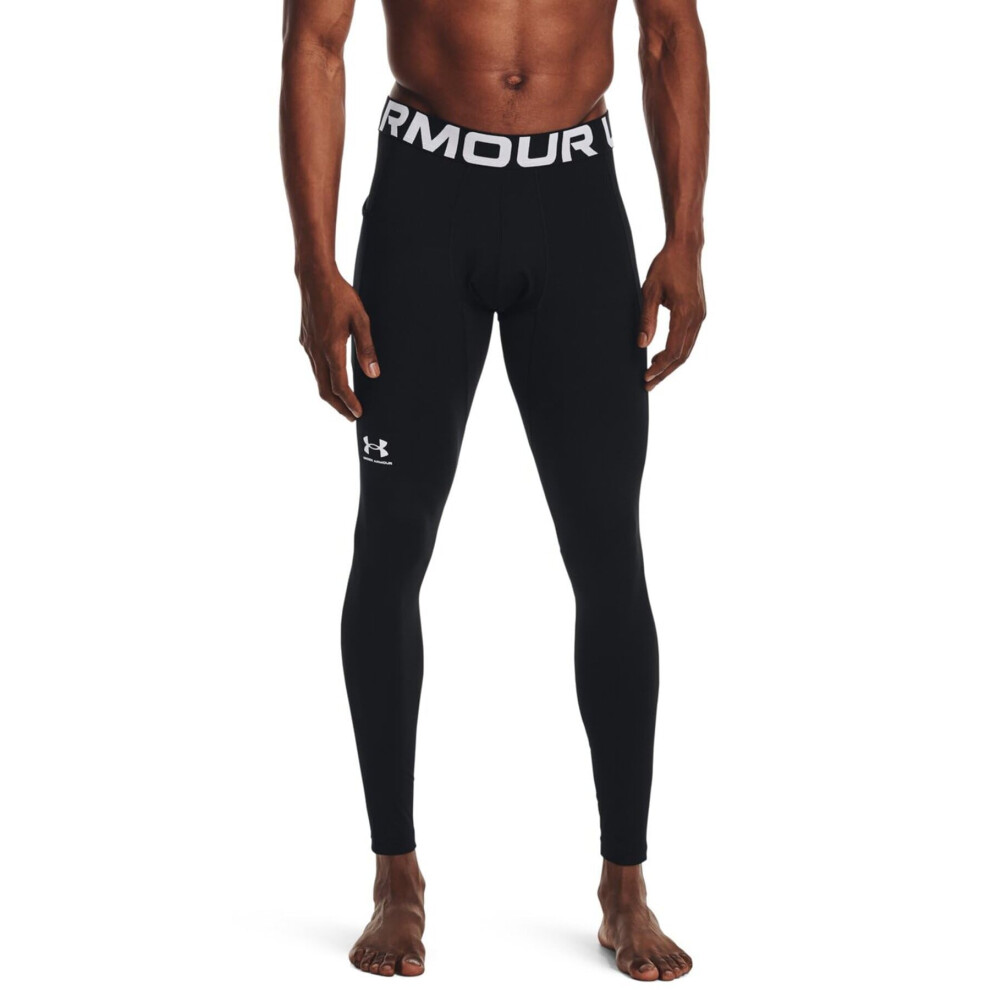 Under Armour Men's Coldgear Armour Leggings Black (001)/White X-Large