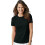 Hanes Dame Cool DRI T-Shirt X-Large Sort 1