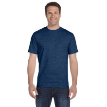 Maglietta Hanes Beefy-T unisex M Heather Navy