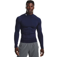 Under Armour HeatGear Armour Mock, maglietta a maniche lunghe da uomo, Midnight Navy (410)/Bianco XX-Large