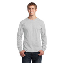 T-shirt in cotone a maniche lunghe Port & Company PC54LS