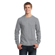 T-shirt in cotone a maniche lunghe Port & Company PC54LS