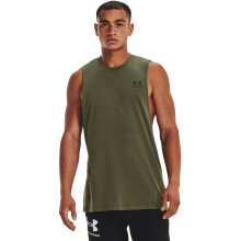 Under Armour Miesten Urheilutyyli Vasen Rintaleikkaus T-paita (390) Marine OD Green / / Musta X-Small
