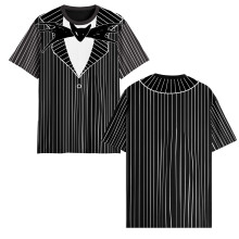 T-shirt kostiumowy Disney Nightmare Before Christmas Jack Skellington (SM przód/tył) czarny