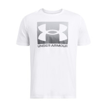 Under Armour Miesten Boxed Sports Pivitetty lyhythihainen T-paita (100) Valkoinen / / Pitch Grey Pieni