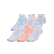 Under Armour Unisex-Adult Essential Low Socks 6 Pack (897) Flare Orange/White/Flare Orange X-Large