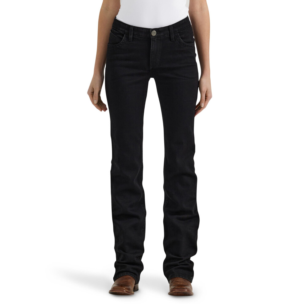 Wrangler Women's Willow Mid Rise Performance Waist Boot Cut Ultimate Riding Jean Molly