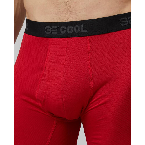 32 grader COOL Herre 4-PACK Active Mesh Quick Dry Performance Boxer Brief Sort/Char/Bl?/Fire Medium 2