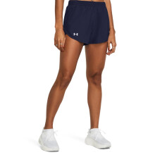 Under Armour Womens Fly Heathered Shortsit (410) Midnight Navy Medium Heather / Midnight Navy / Heather X-Large