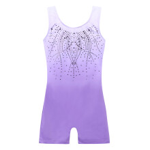 Zaclotre Kid Girls Ginnastica Body Scintillante Diamante Brillante Danza Classica Vestito Intero