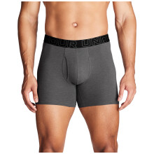 Under Armour Performance Cotton Boxer - Solid 6in 3-Pack Castlerock Heather - Core 2XL
