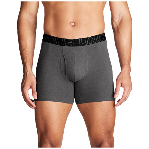 Under Armour Under Armour Performance Cotton Boxer - Solid 6in 3-Pack Castlerock Heather - Core 2XL