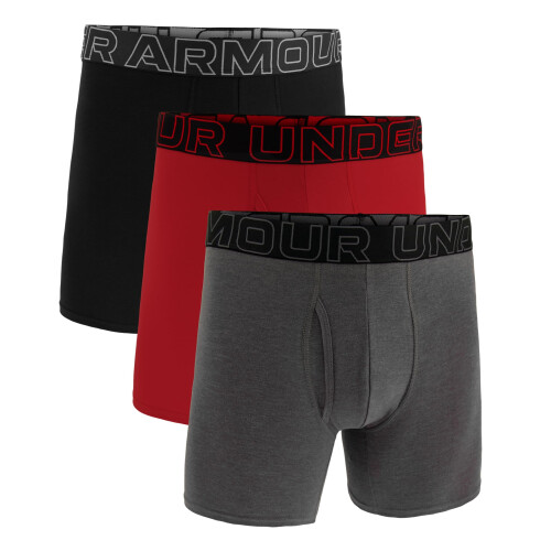 Under Armour Under Armour Performance Cotton Boxer - Solid 6in 3-Pack Castlerock Heather - Core 2XL 1