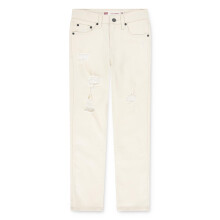 Levi's Boys' 510 Skinny Fit Destructed Jeans Pale Khaki 14