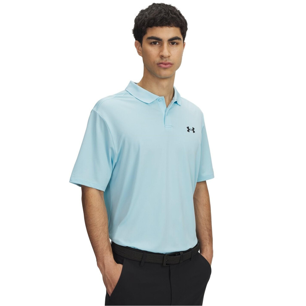 Under Armour Men's Matchplay Polo Polo (494) Stream / / Black Small