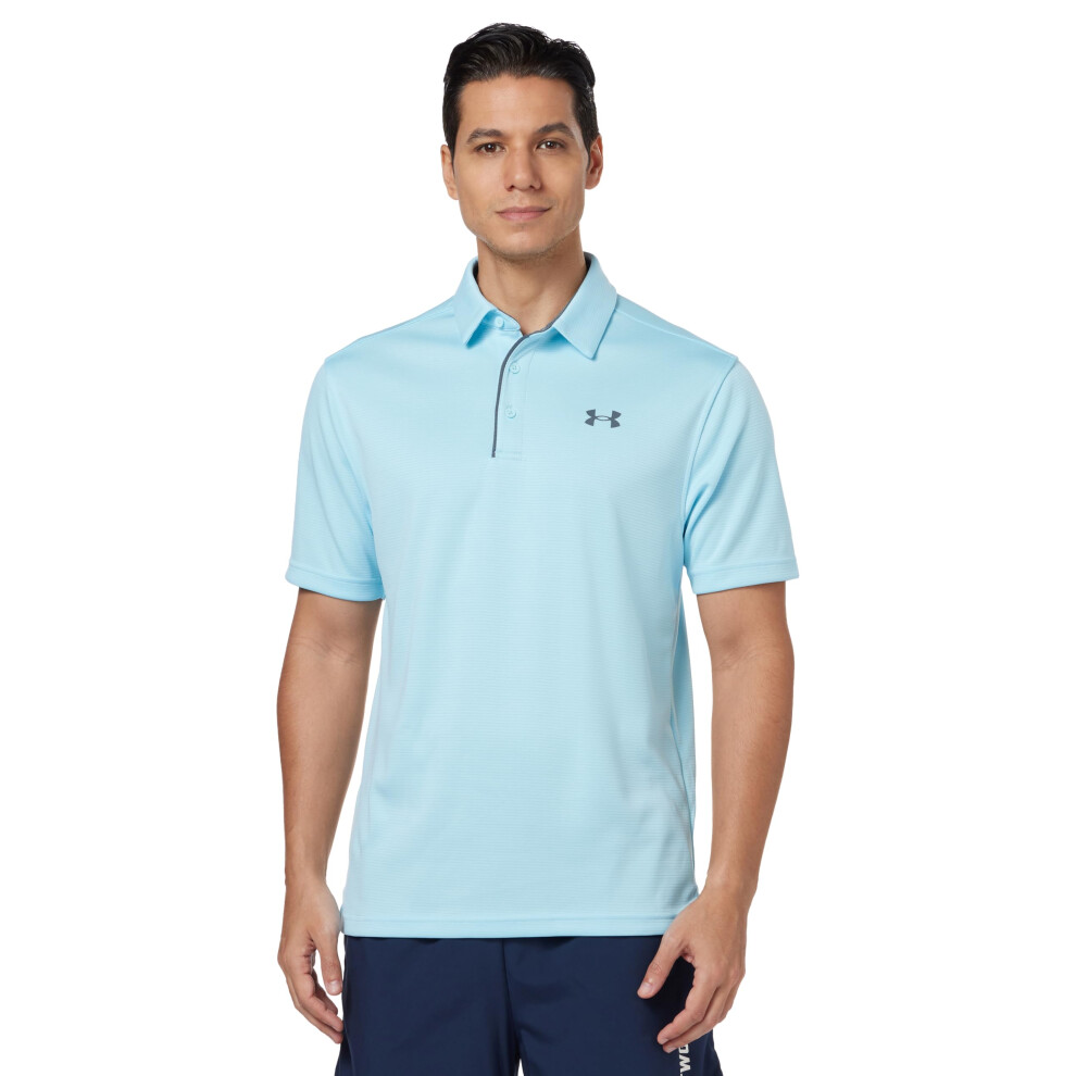 Under Armour Men's Tech Golf Polo (494) Stream / / Pitch Gray 3X-Large
