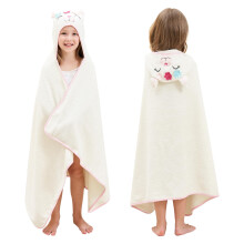 Style Quarters Baby Badetuch - 100% Baumwolle, weiches Kapuzenhandtuch mit Alpaka-Motiv