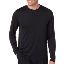 Hanes Cool DRI'Performance frfi hossz ujj pl fekete kicsi