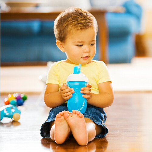 Munchkin Munchkin Click Lock Flip Straw Toddler Sippy Cup 9 onces 2 Pack Bleu/Violet 1