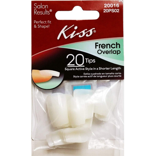 Borsa per unghie sovrapposte Kiss French, 20 pezzi