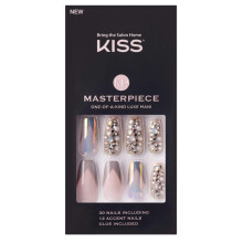KISS Masterpiece Einzigartige Luxe Mani Premium Nagelset mit Glitzer und Schmuck MP01