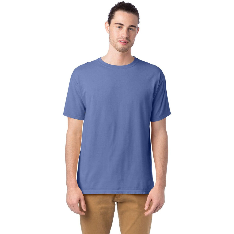 Hanes Comfortwash Garment Dyed T-Shirt - GDH100 - S - Frontier Blauw-image