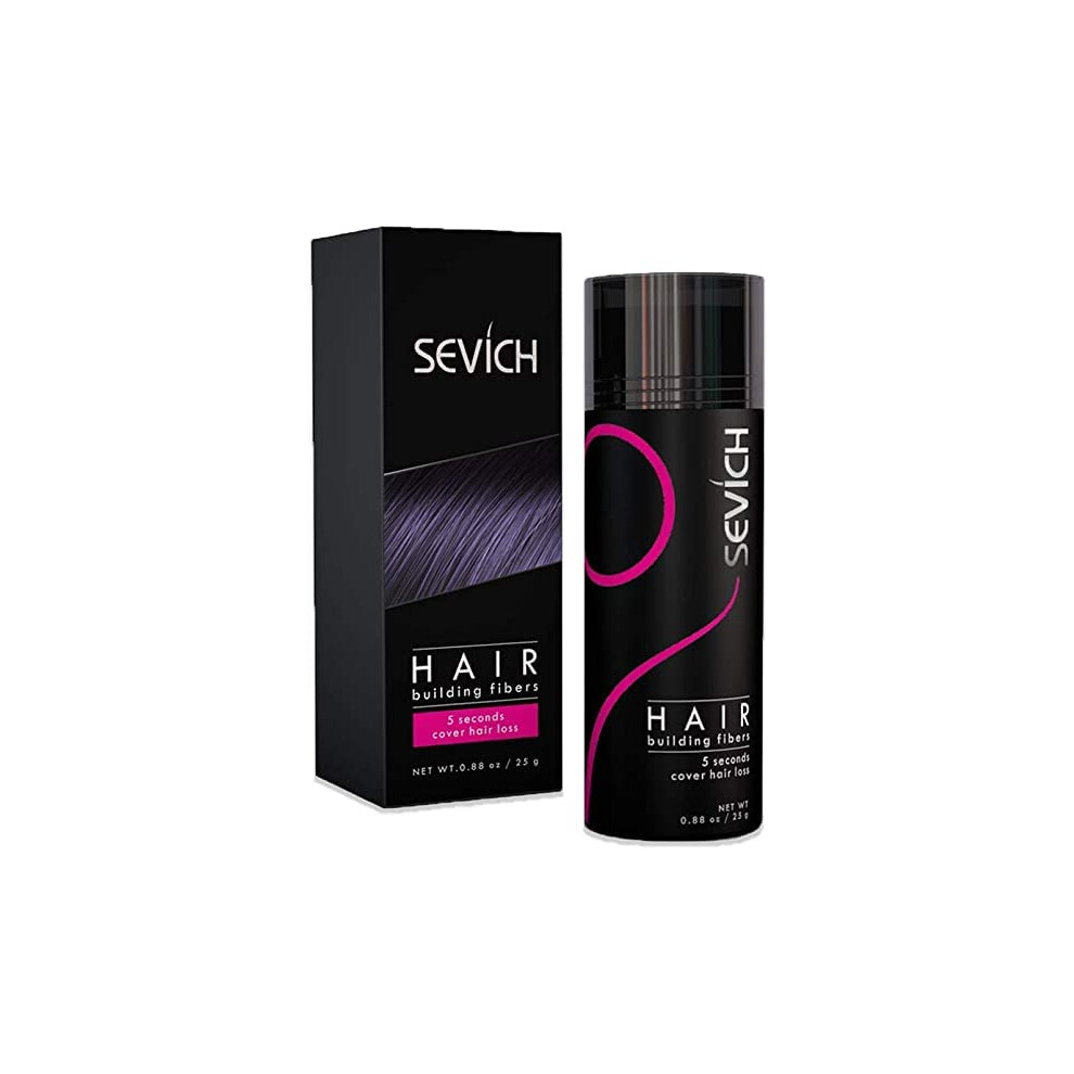 Sevich Dark/Brown Hair Fibers For Thinning Hair Hair Building Fibers Instantly Thicker & Fuller Look Hair Powder For Men & Women 12G