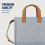 True Religion True Religion Tote Women's Medium Travel Shoulder Bag with Adjustable Strap Blue Denim 5