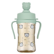 AKIOOM Prmiov kelmek Sippy odoln proti rozlit pro kojence a batolata do 18 mescu mekk brcko 9 oz PPSU bez BPA s rukojet