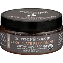 Soothing Touch Biologische Kruiden Bruine Suiker Scrub Chocolade Pepermunt 8 Oz