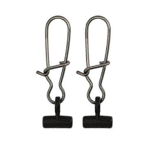 (Black)Fishing Line Sinker Slide With Duo-lock Snap High-strength