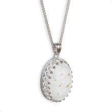 Milky Treasures Crown Ketting DIY Moedermelk Sieraden Maken Kit | 18 mm 925 sterling zilveren hanger | Borstvoeding aandenken | Nieuwe moedercadeaus