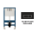 (White Flush Button) Wall Hung Concealed Cistern With Optional Flush Button 3