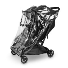 Protector contra la lluvia UPPAbaby Minu Duo - Cobertura impermeable y resistente al viento - Diseρo ventilado - Fijaciσn rαpida - Fαcil acceso a