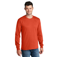 T-shirt in cotone a maniche lunghe Port & Company PC54LS