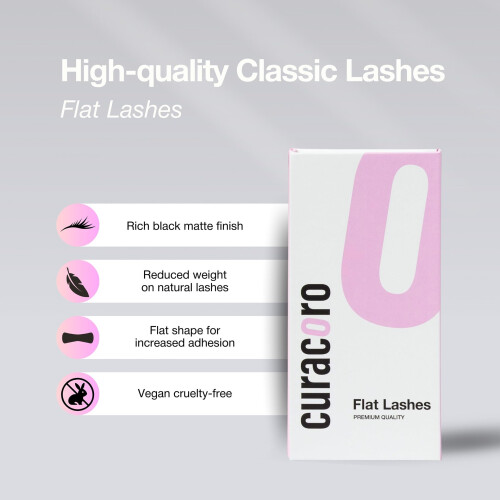 Curacoro Eclipse Flache Wimpernverlängerung - Mischungen 8-15mm Flache Wimpern 2