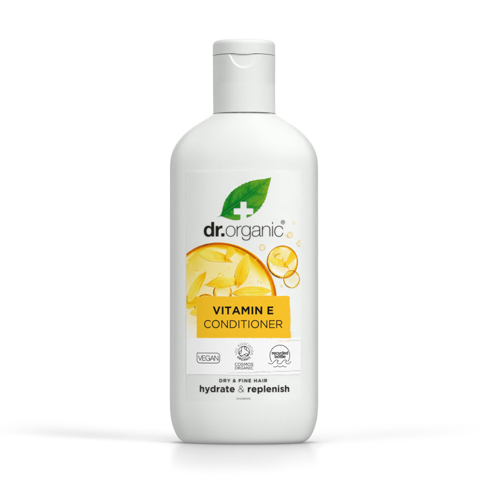Dr. Organic VITAMIN E CONDITIONER. Dry & Fine Hair - Hydrate & Replenish. 265ml - Image 7