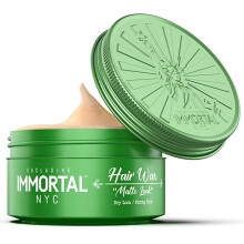 Immortal NYC Matte Look Hair Wax 1 Zorgt voor sterke fixatie, matte afwerking, natuurlijke uitstraling, extra volume, de hele dag controle en was