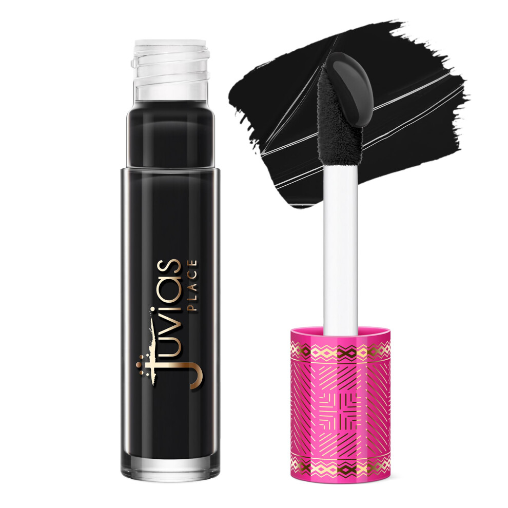 Juvia's Place Light Velvety Matte Liquid Lipstick Ebony - Hydrating Long-Wearing Velvety Soft & Feather - Hyperpigmented Creamy Matte Lipstick For