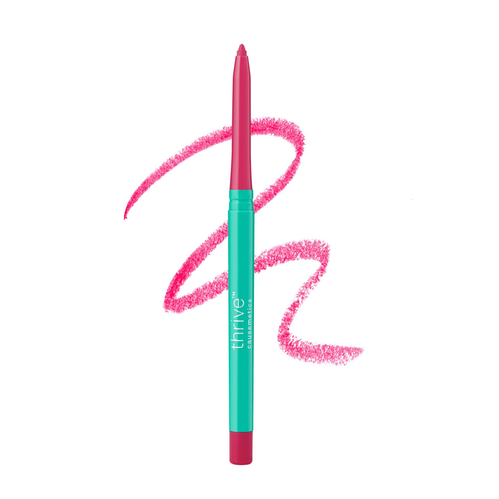 Thrive Causemetics Lip Filler Long-Wearing + Plumping Lip Liner Shea Butter Hydrating Lip Plumper Retractable Lip Liner Pencil Built In Sharpener