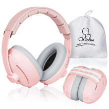 Cuffie antirumore 2 in 1 per bambini Cuffie con cancellazione del rumore per bambini fino a 48 mesi Protezione per le orecchie infantile regolabi