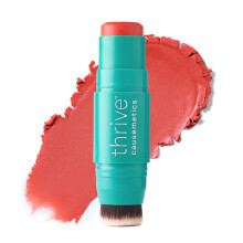 Thrive Causemetics Triple Threat Color Stick: Creme Blush Stick med E-vitamin Natlysolie Vandt?t Smudge Proof Face Makeup Formula Kandee (?gte r?