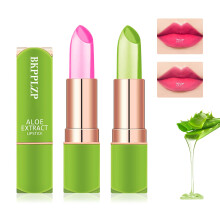 2 Pezzi Aloe Vera Rossetto Balsamo per labbra idratante a lunga durata Rossetto nutriente Rossetto Balsamo per labbra Magic Temp Cambia colore Lu
