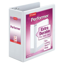 Cardinal 17810 Performer ClearVue Slant-D ringband 4-inch dop 11 x 8 1/2 wit