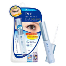 D-UP, Eyelashes Glue Super Hard, False Eyelashes Adhesive, 502 Clear Type, 0.7 fl oz (5 ml)