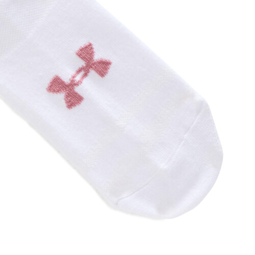 Under Armour Under Armour Unisex-Vuxen Essential Low Strumpor 6-pack (101) Vit/Vit/Primrosa Medium 1