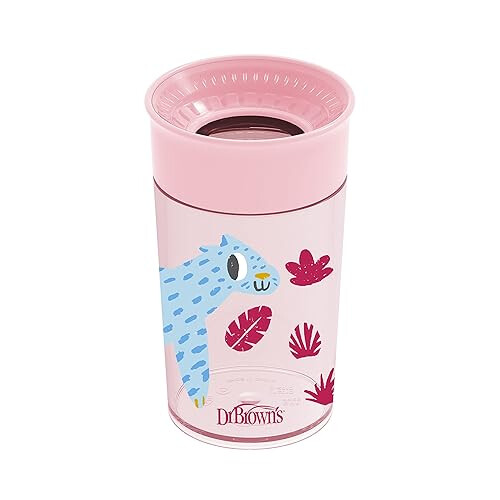 360 Tumbler Without Spout Pink Handleless 300ml 1
