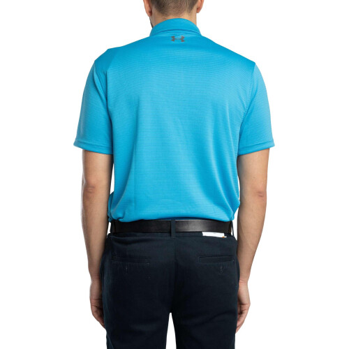 Under Armour Polo da golf Under Armour Tech da uomo (453) Ether Blue // Pitch Grey 3X-Large Tall 2